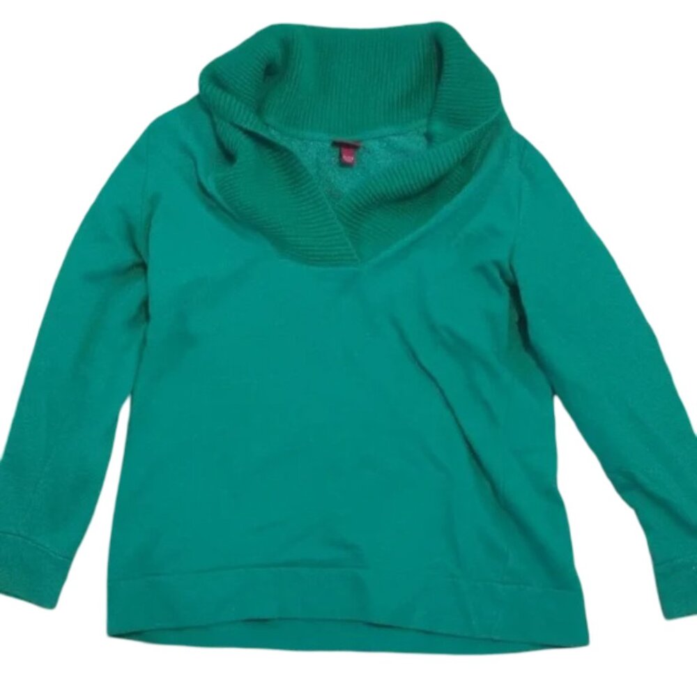 🚨5/$25🚨Merona Women's XL Green Cowl Neck Sweater